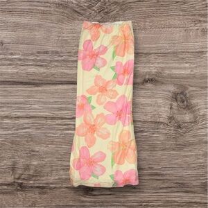 Princess Polly Pink and Cream Skirt